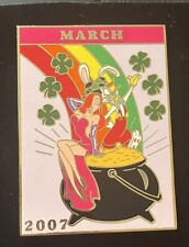 JUMBO Disney Pin Roger Rabbit & Jessica Pot Of Gold March 2007 St. Patrick's Day picture