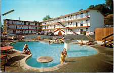 Vtg Sonora Townhouse Motels Swimming Pool Sonora California CA Postcard picture