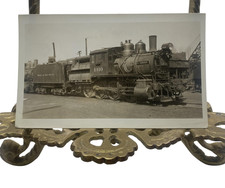 Vintage Reading RR 1410 Steam Locomotive Train Photo 2.75x4.5 B&W Gelatin picture