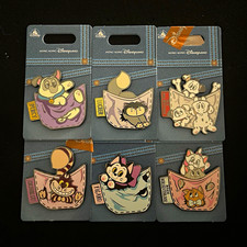 Disney Hong Kong Disneyland Disney Pets Enamel Pin Set Lot - Theme Parks 2026 picture