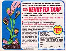 VINTAGE PRINT ADVERTISING THE Venus Fly Trap Insect Eater by Mail Order 1971 picture