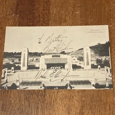 Bal A L Air Jazz Nightclub Postcard signed By Duke Ellington c1938 Shrewsbury MA picture