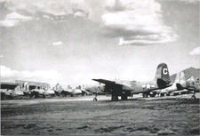 WW2 USAAF B-25 Mitchell Bombers Reproduction Photograph Airfield Lineup picture