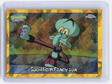 2025 Topps Chrome Sapphire SpongeBob SquarePants #13 Squilliam Fancyson Gold /50 picture