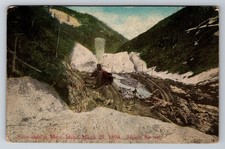 Postcard Idaho ID Mace 1894 Snow Slide Railroad Train Height 86 Ft. Sent 1912 picture