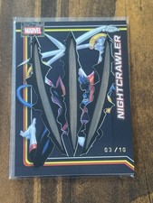 2026 TOPPS CHROME MARVEL NIGHTCRAWLER CLAWED BLACK  /10 #087 picture