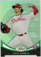 COLE HAMELS 2010 TOPPS FINEST GREEN REFRACTOR /99 PHILADELPHIA PHILLIES picture