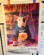 (7) VNTG Bud Light & Miller Light Poster Lot w/ Spuds Mackenzie, Bob Uecker picture