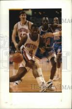 1992 Press Photo Joe Dumars of the Detroit Pistons and others - mjt07798 picture