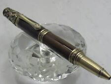 GORGEOUS HIGH QUALITY HANDMADE VICTORIAN COCOBOLO WOOD TWIST BALL POINT PEN picture