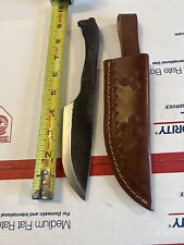 Hand Forged Railroad Spike Knife With Sheath picture