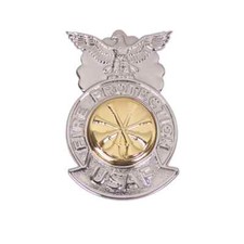 Air Force Badge Fire Protection Deputy Fire Chief - miniature Four Bugles picture