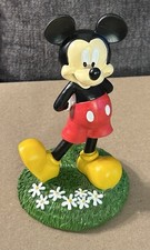 Disney Mickey Mouse Daisies Garden Statue Figurine 6” picture
