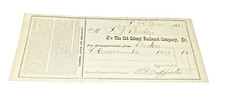 JANUARY 1873 OLD COLONY RAILROAD BOSTON MASSACHUSETTS FREIGHT BILL picture