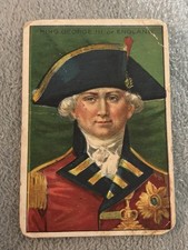 1911 T68 Men Of History King George III Of England Tobacco Card Royal Bengals picture