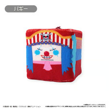 One Piece Square Mascot Vol 4 Buggy the Clown Plush Squeeze Mascot Keychain Pre picture