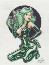 Viper (Madame Hydra) by Cameron Blakey (9x12) - Original Comic Art picture