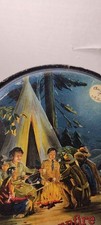 Campfire Marshmallows Tin Boy Scouts Camping 1920s Antique vintage Candy Supreme picture