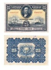 u Reproduction Note Latvia 25 lats 1928 Pick #18a 284 picture