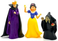 SNOW WHITE & EVIL QUEEN & OLD HAG Figure Play Set DISNEY Movie Villain PVC TOY picture