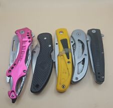 Mixed Lot of 5 Pocket Knife-Kershaw, Tac Force Pink, Frost Silver, Frost UK picture