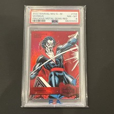 2021 Marvel Metal Universe Spider-man Red PMG Morbius /100 Precious Gem PSA 8 picture