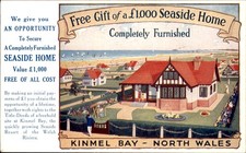 Kinmel Bay North Wales Seaside Home c1920s-30s Vintage Postcard picture