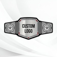Custom Silver Undisputed Championship Belt Personalized Wrestling Title Belt picture