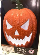Halloween Light Up and plays music PUMPKIN  Video Spooky Jack O Lantern picture