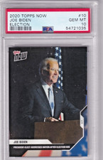 2020 TOPPS NOW #10 JOE BIDEN ELECTION PSA 10 picture