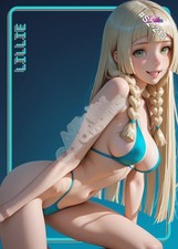 Lillie Pokémon Custom Sexy Anime Waifu Trading Card Standard picture
