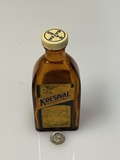 Rare Antique Bayer Kresival Apothecary Bottle with CAP VTG Pharma Drug picture