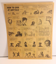 Original 1946 Ad Reinhardt How to Look at Art-Talk PM Newspaper Comic Clipping picture