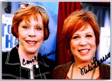 Carol Burnett Vicki Lawrence Dual Signed Autograph Photo 5 x 7 Inches picture