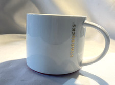 NOS Starbucks 2012 16oz White Mug with Red Stripe/Free Shipping picture
