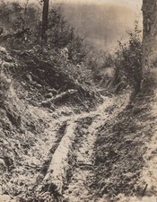 WW1 US AEF Official 1910s Trench Scene European Battlefield Mud WWI Photo picture