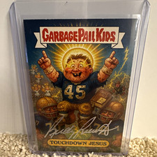 AUTO RUDY NORTE DAME Topps 1987 GPK Touchdown Jesus #45 Rudy Ruettiger picture