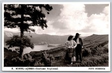 Vintage RPPC Postcard São Miguel Azores Regional Costume 1958 FOTO NOBREGA C433 picture