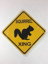 Squirrel Xing Metal Crossing Sign 6