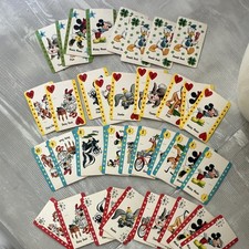Vintage 1950s/1960s Whitman Walt Disney Disneyland Card Game - 38 Card Lot picture