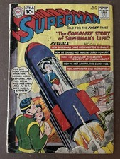 SUPERMAN 146 1961 SUPERMAN'S LIFE STORY CLASSIC COVER picture