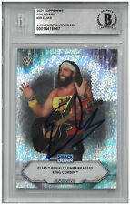 Elias Signed Autograph Slabbed 2021 WWE Topps Foil Card Beckett BAS picture