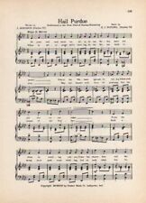 PURDUE UNIVERSITY Vntg Song Sheet c 1941 