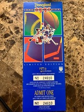 Collectable Unused Disneyland Park Preview Series 1991 Ticket Pass California picture