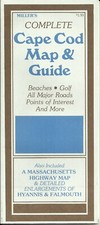 Vintage 1982 Miller's Complete Cape Cod Map & Guide Massachusetts picture