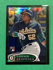 2012 TOPPS CHROME BLACK REFRACTOR ROOKIE YOENIS CESPEDES,  #180,  21/100 picture