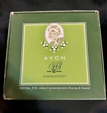 2003 - Avon - Commemorative Tea Cup and Saucer  -  Honor Society NEW NRFB Mint picture