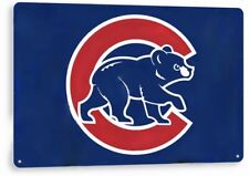 CHICAGO CUBS TIN SIGN WRIGLEY FIELD FLY THE W GRACE SANDBERG DUNSTON SLOAN PARK picture