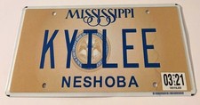 KYI LEE Vanity License Plate picture