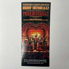 Moulin Rouge Musical PROMO AD FLYER HANDBILL NEW YORK CITY NYC BROADWAY 2022 picture